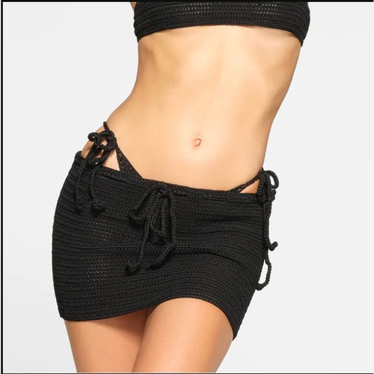 XXS SKIMS Crochet Swim Mini Skirt - Skims Swim Wear Size XXS